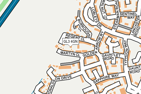GL3 4GN map - OS OpenMap – Local (Ordnance Survey)