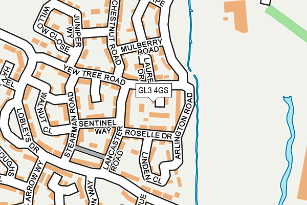 GL3 4GS map - OS OpenMap – Local (Ordnance Survey)