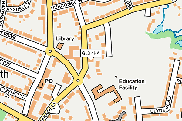GL3 4HA map - OS OpenMap – Local (Ordnance Survey)