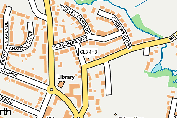 GL3 4HB map - OS OpenMap – Local (Ordnance Survey)