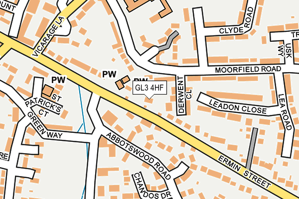 GL3 4HF map - OS OpenMap – Local (Ordnance Survey)