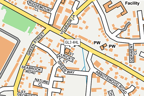GL3 4HL map - OS OpenMap – Local (Ordnance Survey)