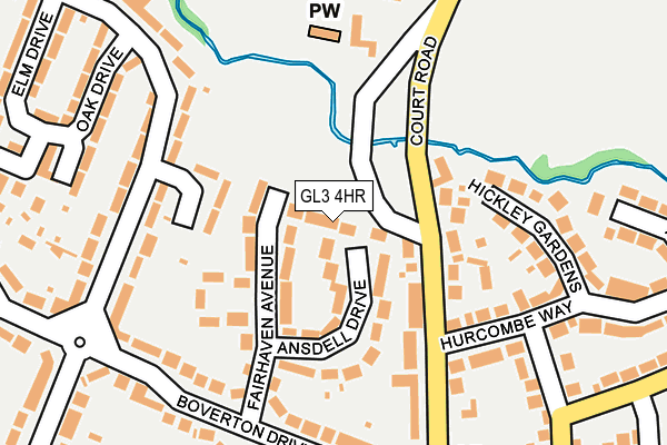 GL3 4HR map - OS OpenMap – Local (Ordnance Survey)