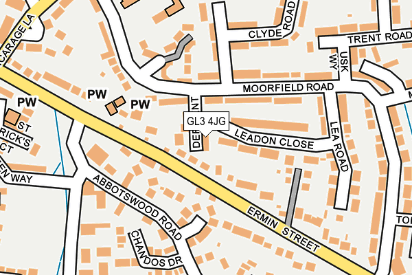 GL3 4JG map - OS OpenMap – Local (Ordnance Survey)