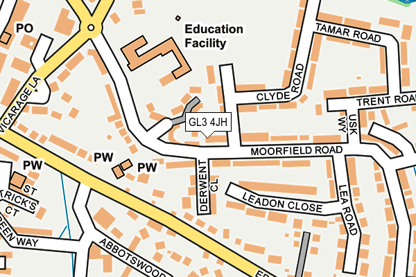 GL3 4JH map - OS OpenMap – Local (Ordnance Survey)