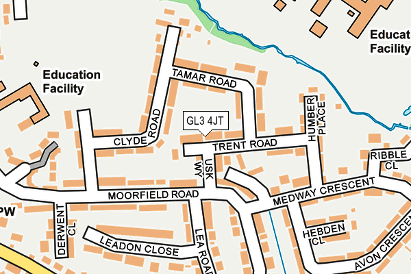 GL3 4JT map - OS OpenMap – Local (Ordnance Survey)