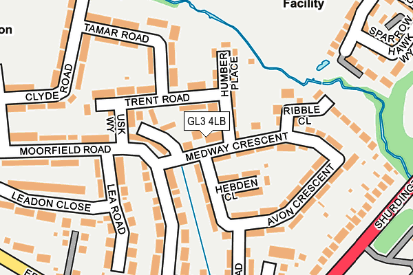 GL3 4LB map - OS OpenMap – Local (Ordnance Survey)