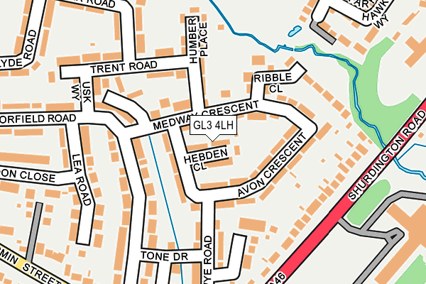 GL3 4LH map - OS OpenMap – Local (Ordnance Survey)