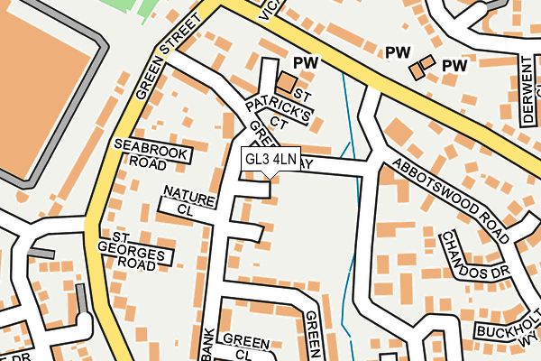 GL3 4LN map - OS OpenMap – Local (Ordnance Survey)