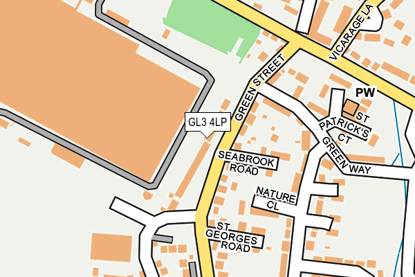 GL3 4LP map - OS OpenMap – Local (Ordnance Survey)