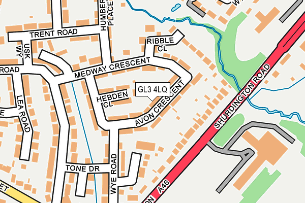 GL3 4LQ map - OS OpenMap – Local (Ordnance Survey)