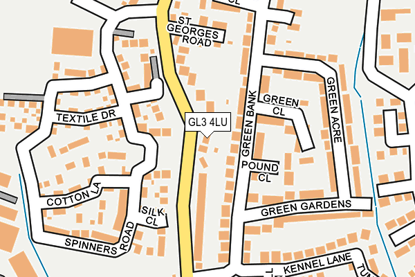GL3 4LU map - OS OpenMap – Local (Ordnance Survey)
