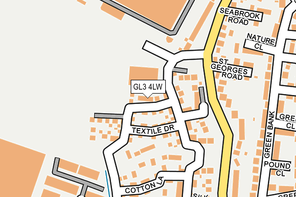 GL3 4LW map - OS OpenMap – Local (Ordnance Survey)