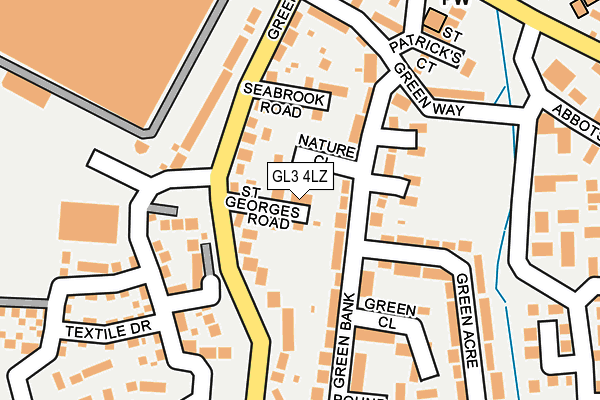 GL3 4LZ map - OS OpenMap – Local (Ordnance Survey)