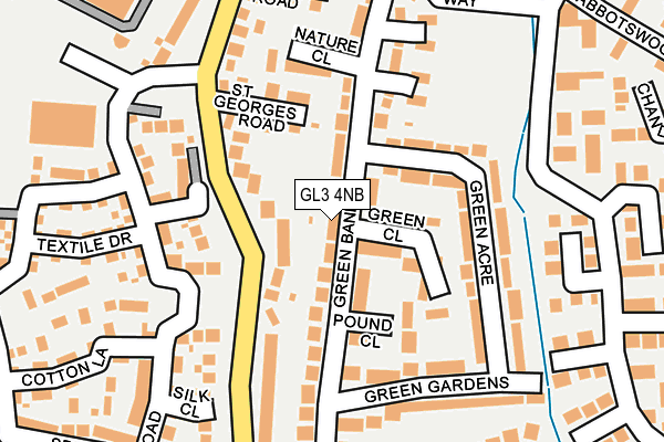 GL3 4NB map - OS OpenMap – Local (Ordnance Survey)