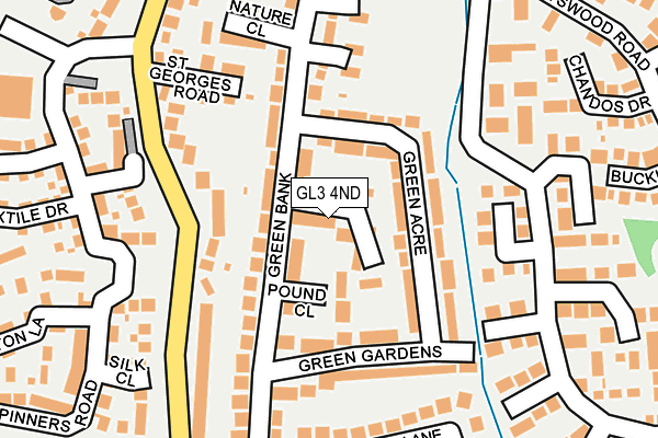 GL3 4ND map - OS OpenMap – Local (Ordnance Survey)