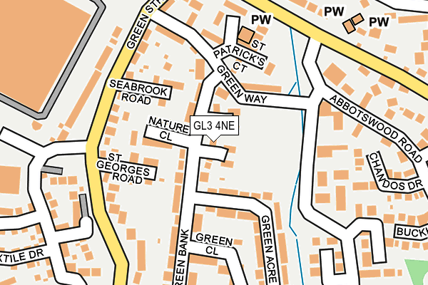 GL3 4NE map - OS OpenMap – Local (Ordnance Survey)