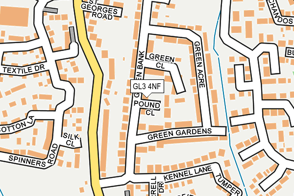 GL3 4NF map - OS OpenMap – Local (Ordnance Survey)