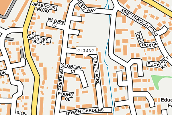 GL3 4NG map - OS OpenMap – Local (Ordnance Survey)