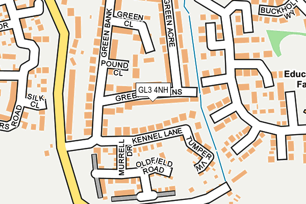 GL3 4NH map - OS OpenMap – Local (Ordnance Survey)
