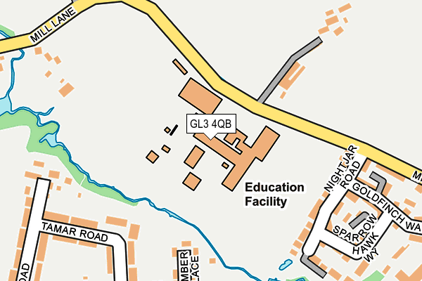 GL3 4QB map - OS OpenMap – Local (Ordnance Survey)