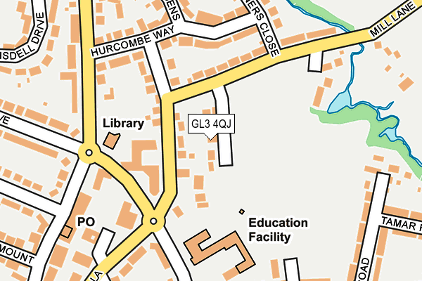 GL3 4QJ map - OS OpenMap – Local (Ordnance Survey)