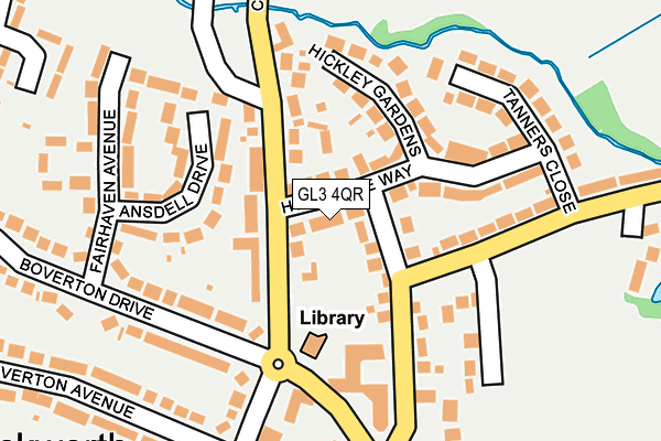 GL3 4QR map - OS OpenMap – Local (Ordnance Survey)