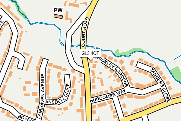 GL3 4QT map - OS OpenMap – Local (Ordnance Survey)