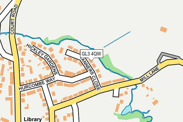 GL3 4QW map - OS OpenMap – Local (Ordnance Survey)