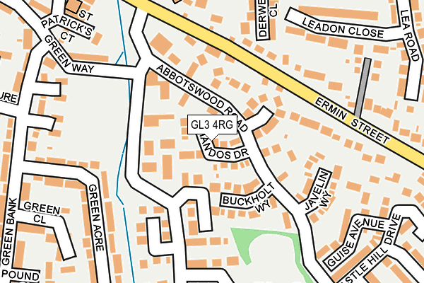 GL3 4RG map - OS OpenMap – Local (Ordnance Survey)