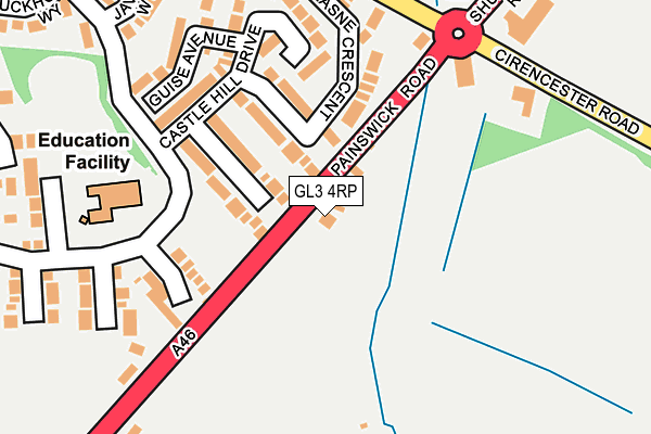 GL3 4RP map - OS OpenMap – Local (Ordnance Survey)