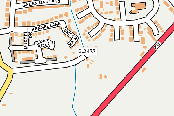 GL3 4RR map - OS OpenMap – Local (Ordnance Survey)