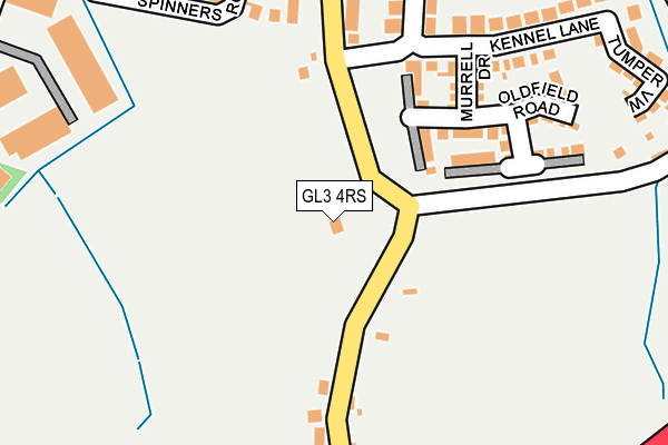 GL3 4RS map - OS OpenMap – Local (Ordnance Survey)