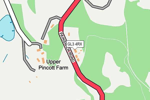 GL3 4RX map - OS OpenMap – Local (Ordnance Survey)