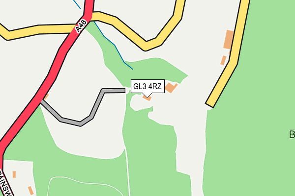 GL3 4RZ map - OS OpenMap – Local (Ordnance Survey)