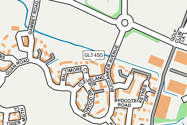 GL3 4SG map - OS OpenMap – Local (Ordnance Survey)