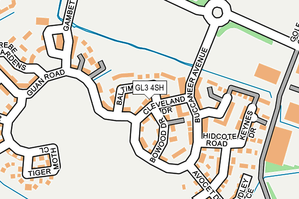 GL3 4SH map - OS OpenMap – Local (Ordnance Survey)