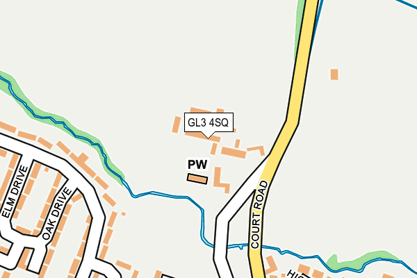 GL3 4SQ map - OS OpenMap – Local (Ordnance Survey)
