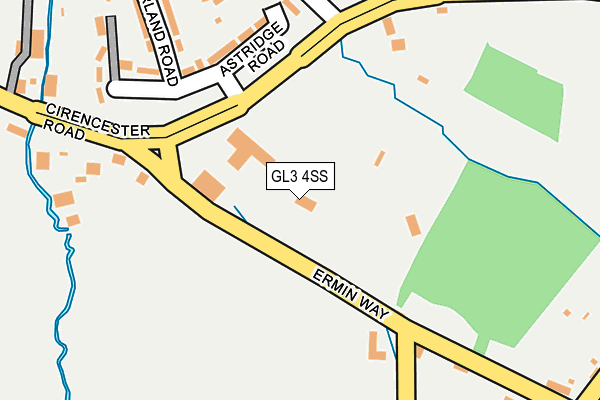 GL3 4SS map - OS OpenMap – Local (Ordnance Survey)