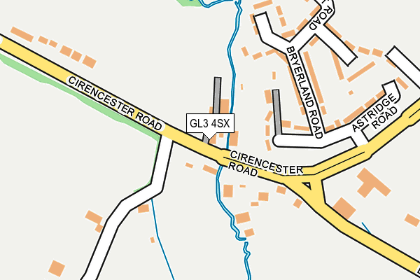 GL3 4SX map - OS OpenMap – Local (Ordnance Survey)