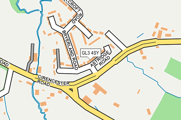 GL3 4SY map - OS OpenMap – Local (Ordnance Survey)