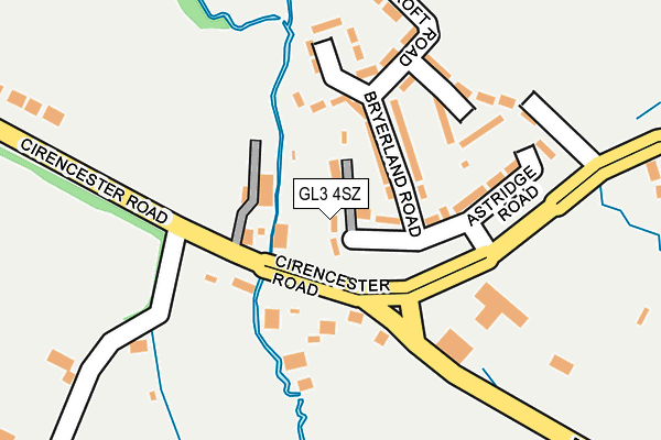 GL3 4SZ map - OS OpenMap – Local (Ordnance Survey)