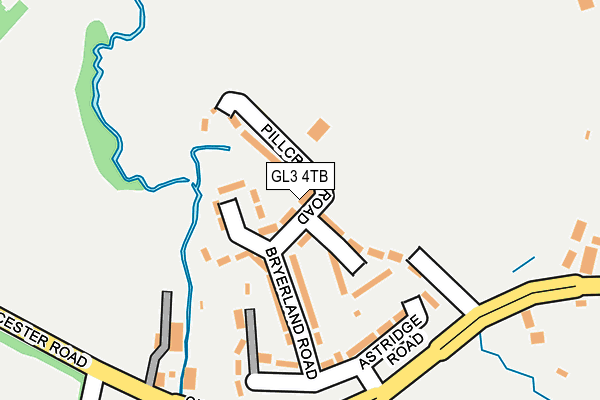 GL3 4TB map - OS OpenMap – Local (Ordnance Survey)