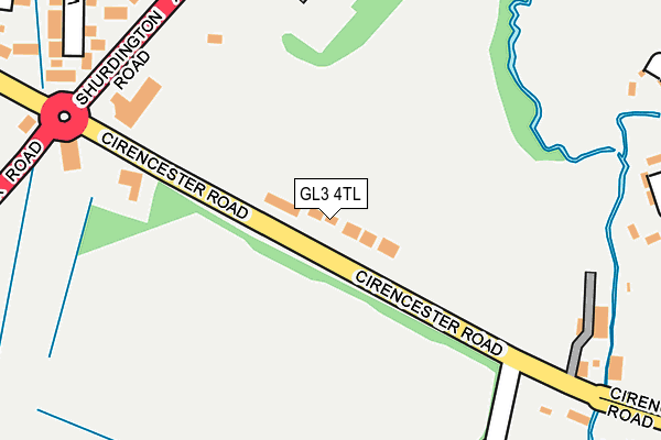 GL3 4TL map - OS OpenMap – Local (Ordnance Survey)