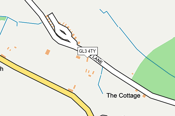 GL3 4TY map - OS OpenMap – Local (Ordnance Survey)