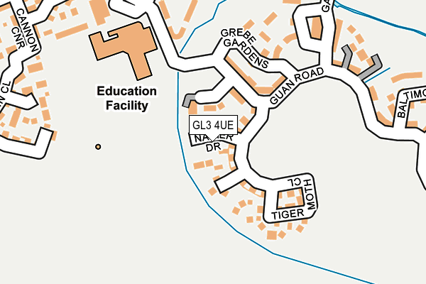 GL3 4UE map - OS OpenMap – Local (Ordnance Survey)