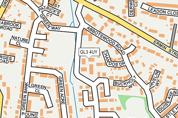 GL3 4UY map - OS OpenMap – Local (Ordnance Survey)