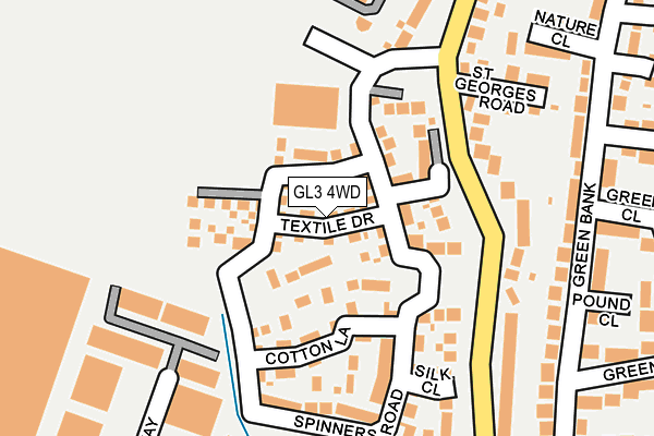 GL3 4WD map - OS OpenMap – Local (Ordnance Survey)