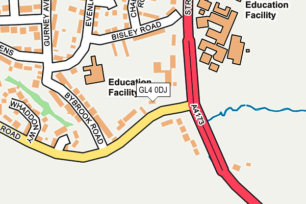 GL4 0DJ map - OS OpenMap – Local (Ordnance Survey)