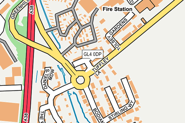 GL4 0DP map - OS OpenMap – Local (Ordnance Survey)